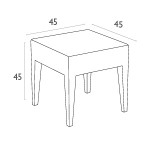 002 miami lounge side table tech dimensions - Sidetable Pacific