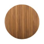 Teakhouten tafelblad rond