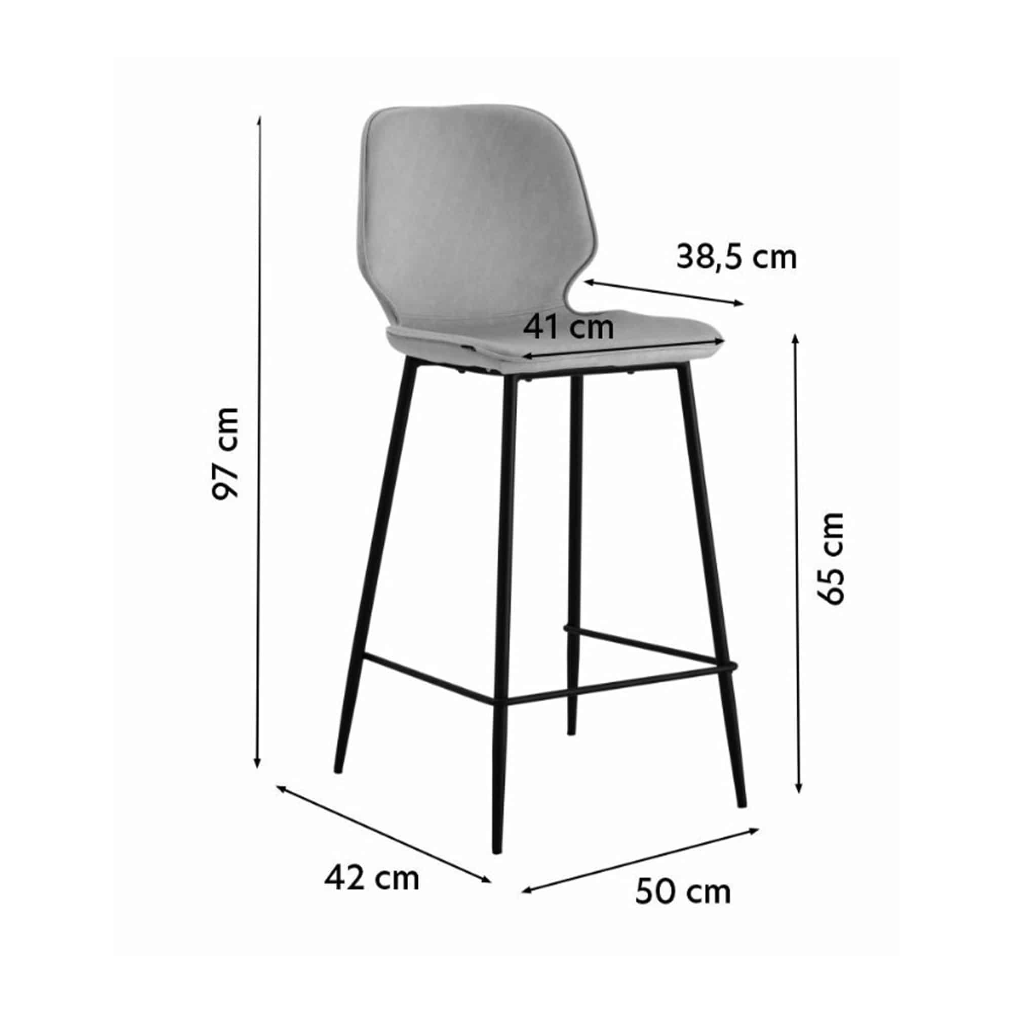 Halfhoge barkruk Seal 04 - Okido BV