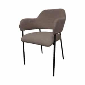 Stoel Luzern brown bouclé