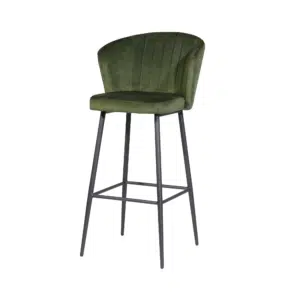 Barkruk Richmond velvet legergroen