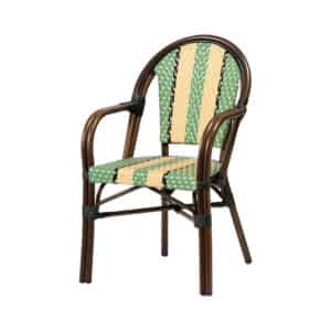 Belle met arm mint beige