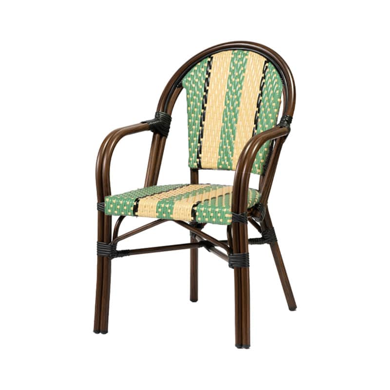 Belle met arm mint beige
