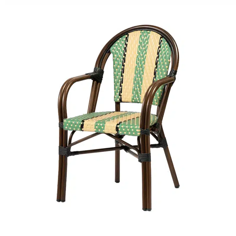 Belle met arm mint beige