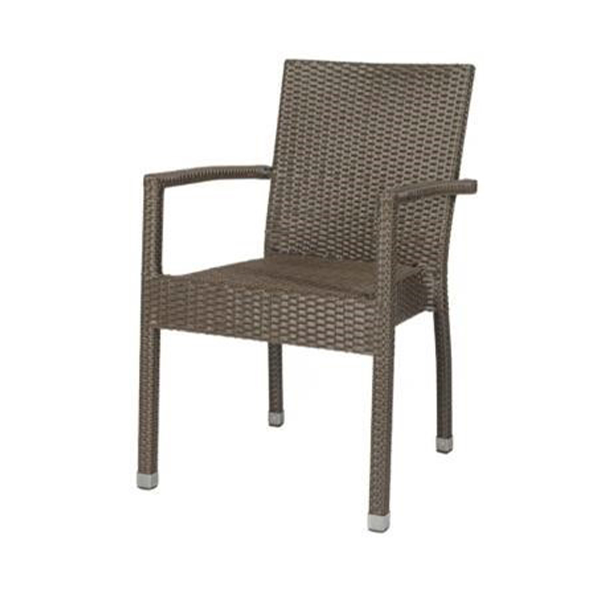 Terrasstoel Saint Tropez met arm burned brown