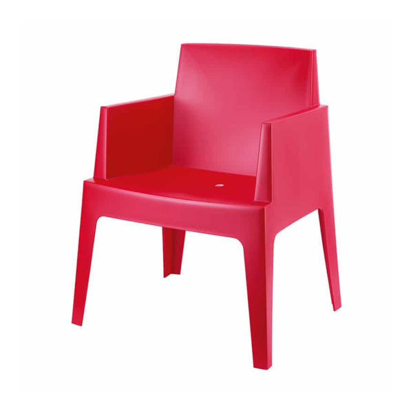 Terrasstoel Box rood