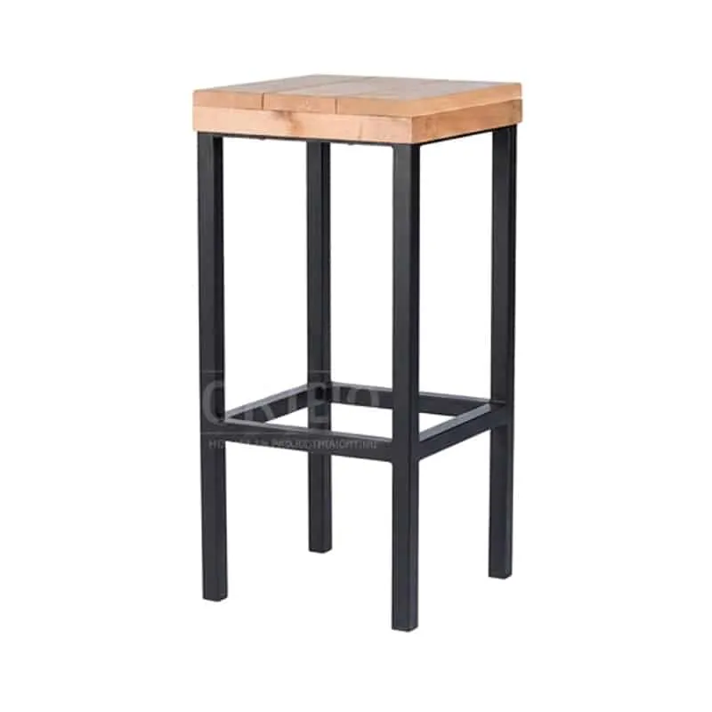 Barkruk Cesar zwart frame Barkruk Cesar hout