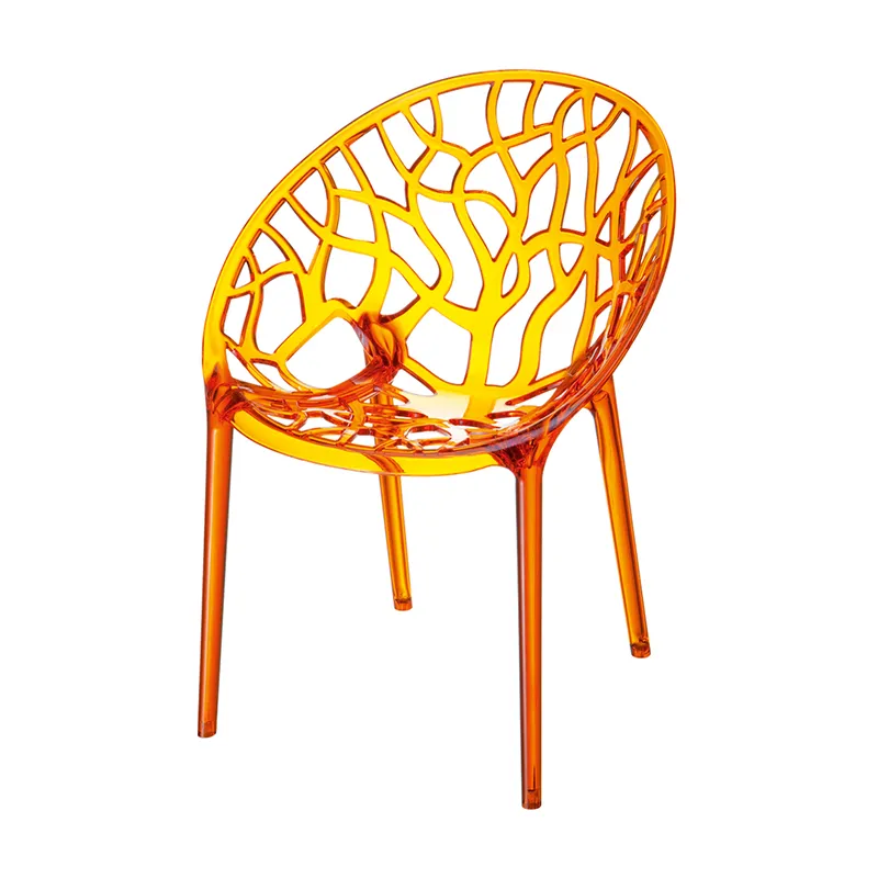 crystal orange Designstoel Crystal orange transparant