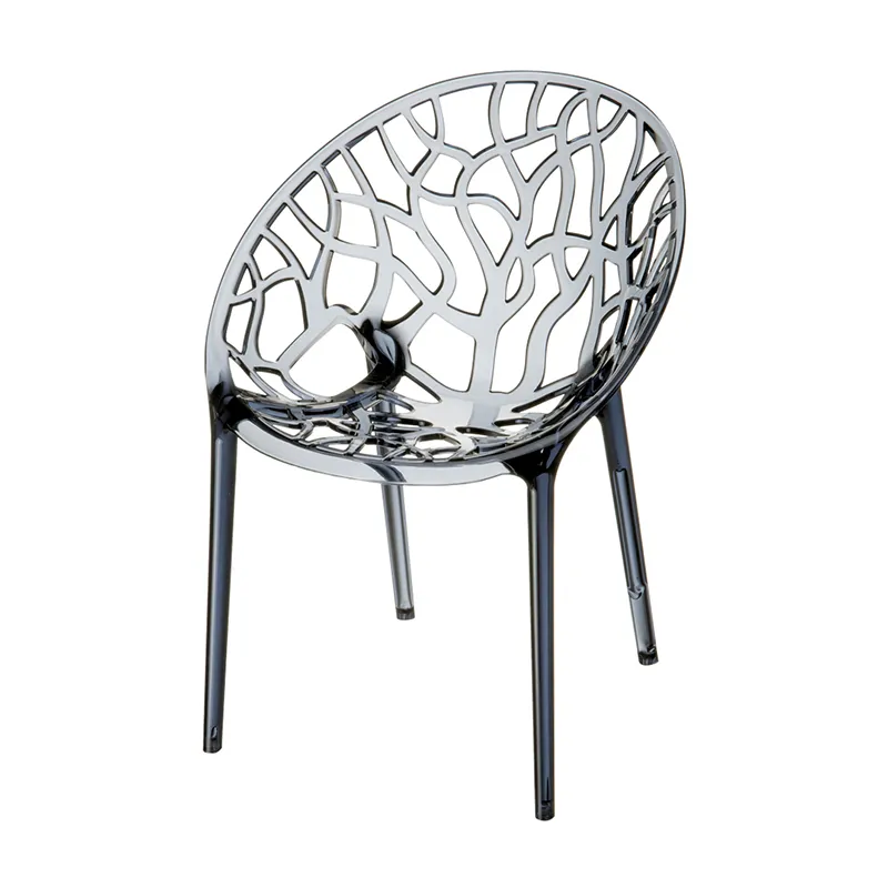 crystal smoke grey Designstoel Crystal smoke grey transparant