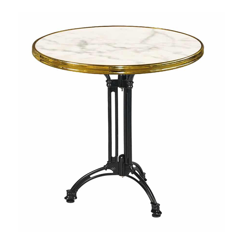 Terrastafel White Marmor Messing 3-teens