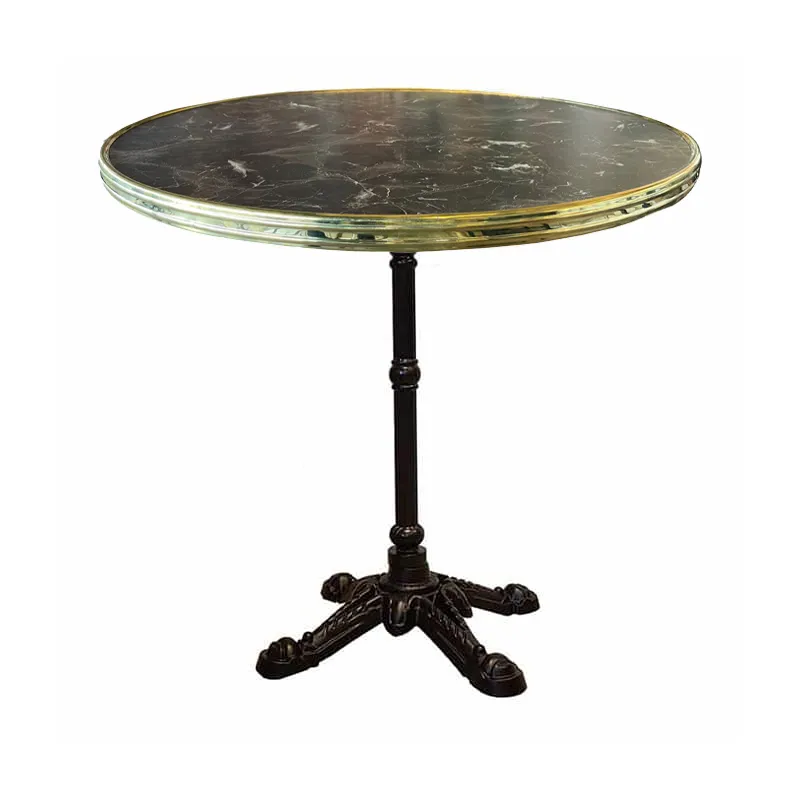Terrastafel brown marble met messing rand Terrastafel Marble met messing rand