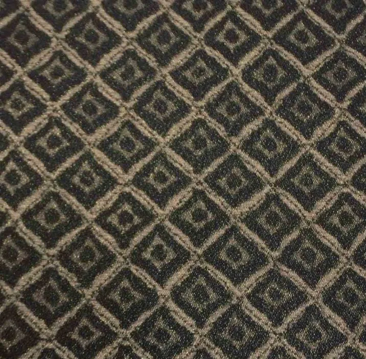 18109 quadraat black Stoel Richmond goudbruin met print