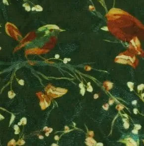 Ice velvet 17105 green Barkruk 204PL met print