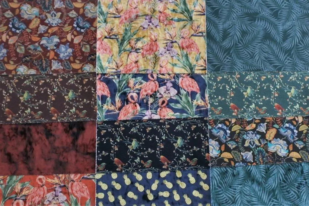 Color-designs Stoel Richmond goudbruin met print