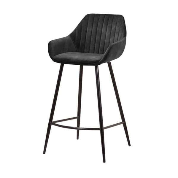 Barkruk Detroit Velvet zwart