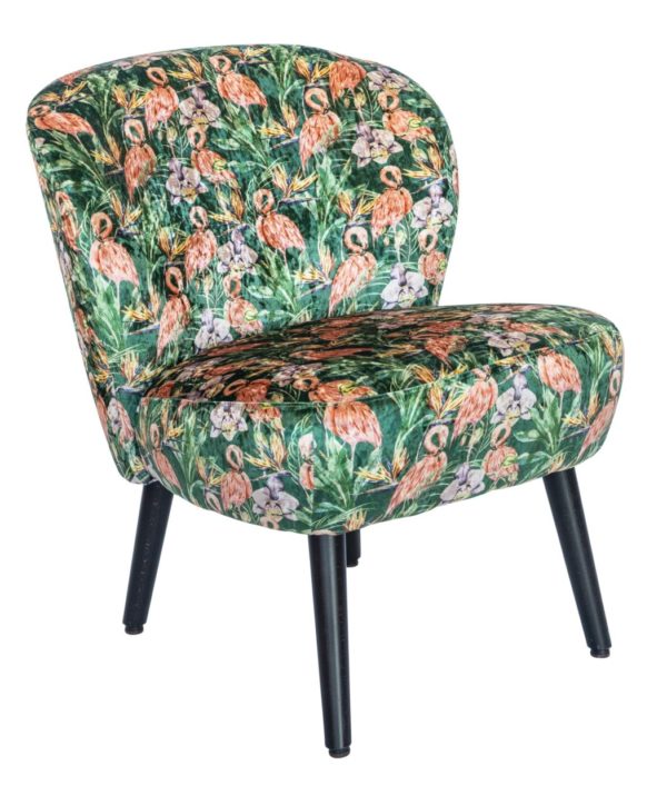 Fauteuil Sascha met print