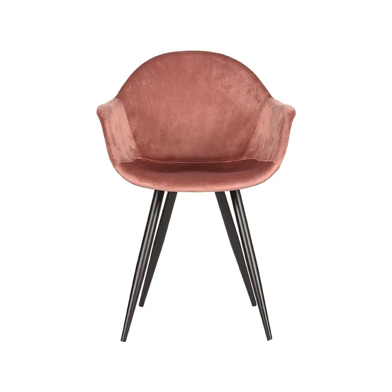 Floris-velvet-oud roze voorkant Stoel Floris Velvet oud roze