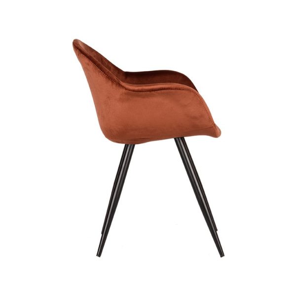 Stoel Floris Velvet roest