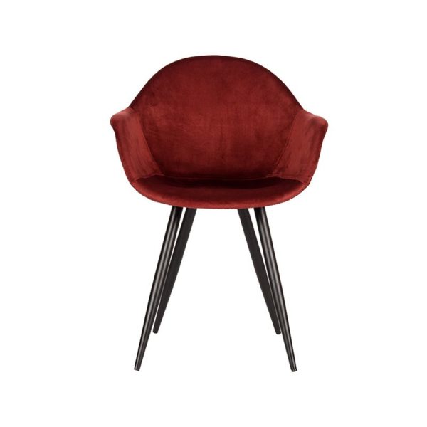 Stoel Floris Velvet bordeaux