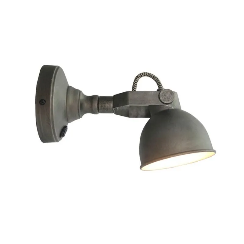 LED_Wandlamp_Bow_Burned_Steel_Metaal_14cm_1 Wandlamp Bow M burned metaal