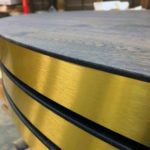 Pokertafel Amsterdam Zwart Messing