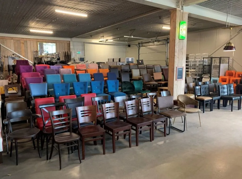 stoelen in de outlet