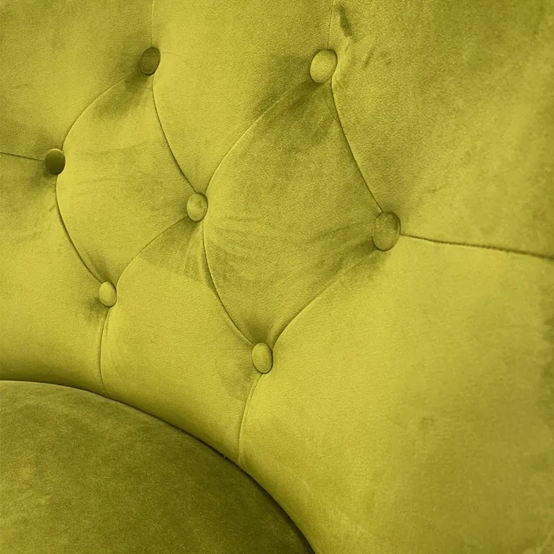 sascha gecapitonneerd detail Fauteuil Sascha gecapitonneerd