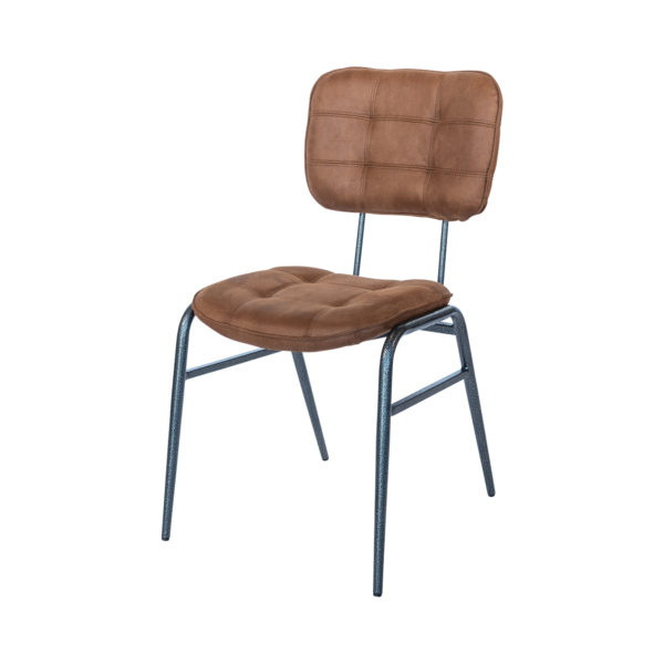 Stapelstoel Denver microvezel cognac