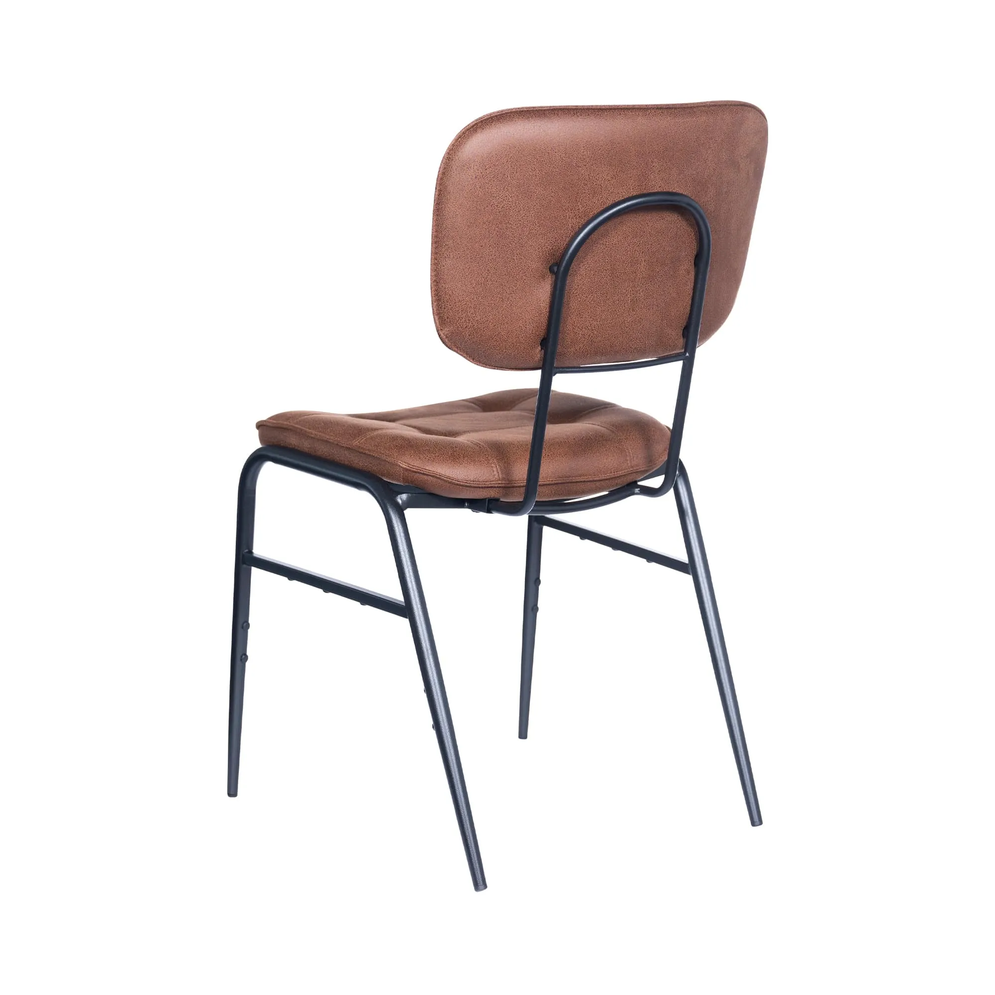 Stapelstoel Denver microvezel cognac Stapelstoel Denver microfiber cognac