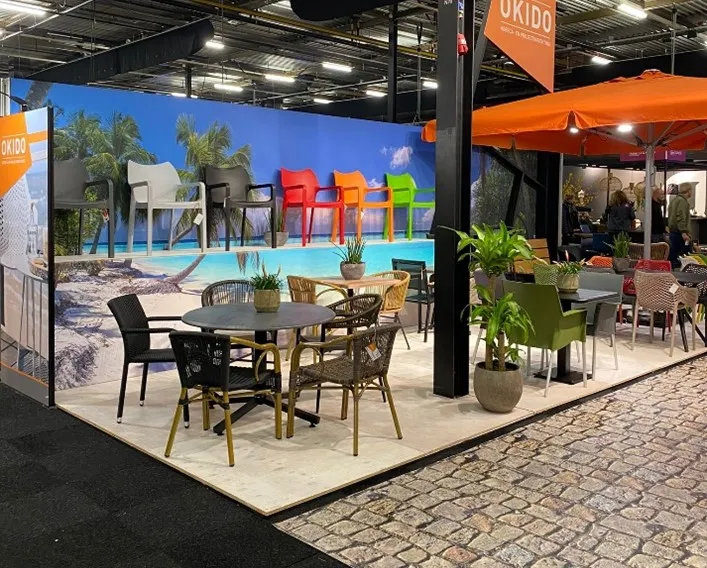 Stand outdoor 1 - Okido op de Recreatie Vakbeurs