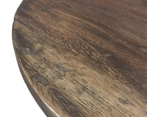 tafelblad Ellips detail Tafelblad Eiken Antiek Ellips