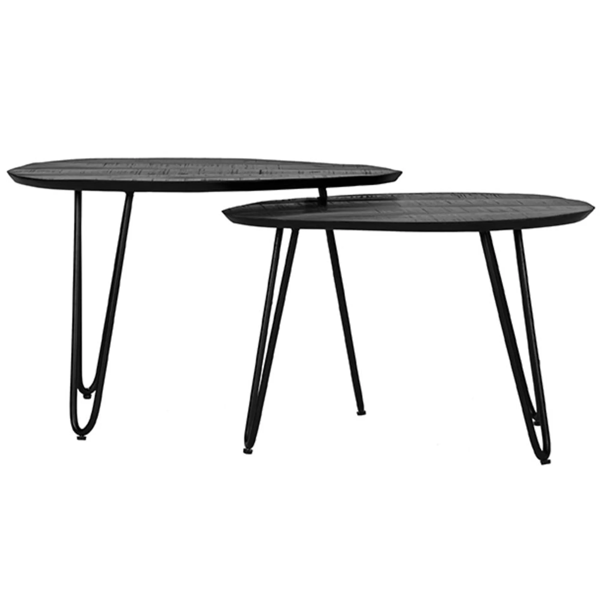 Salontafel Mango zwart Salontafelset Frisk zwart