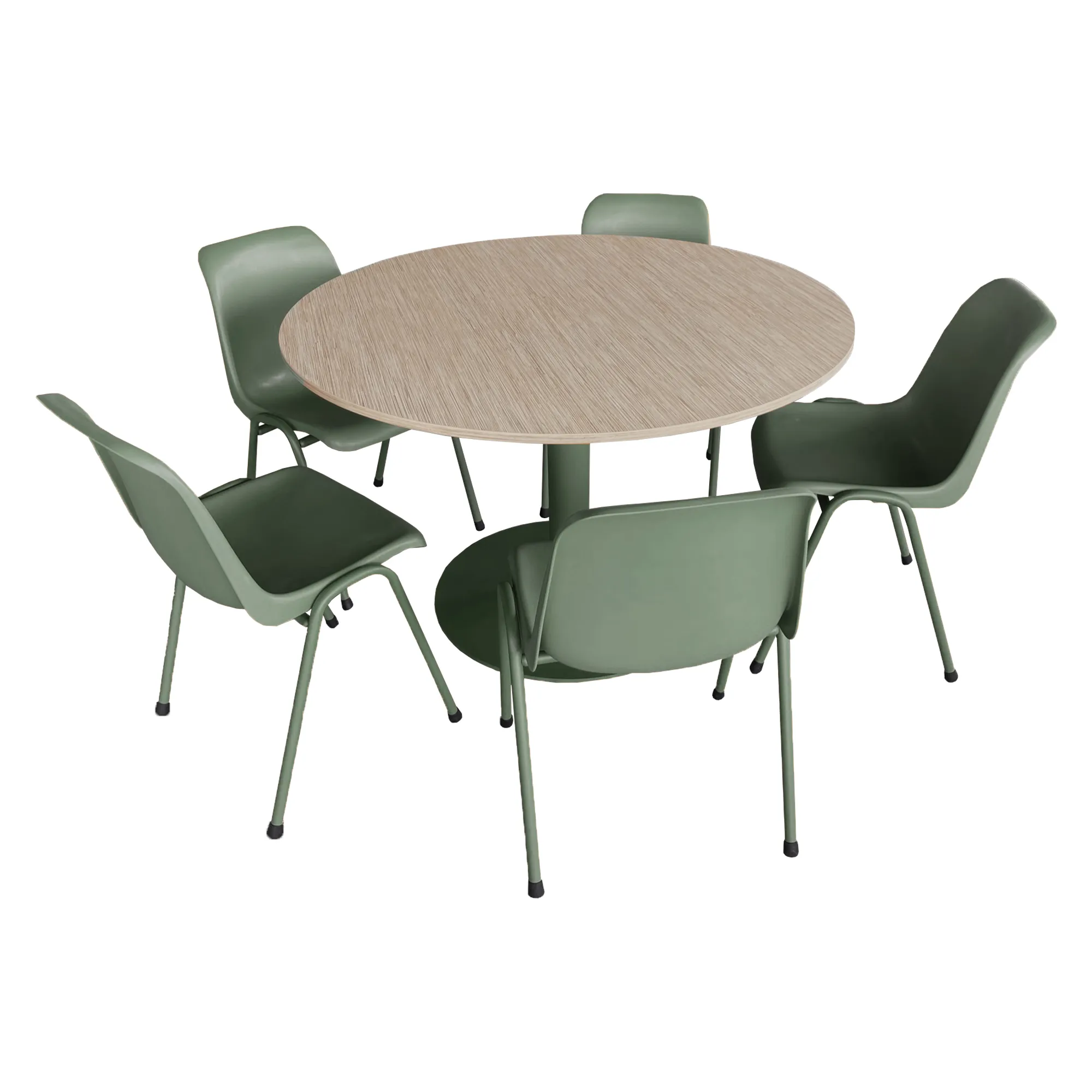 Dinertafelset Ton sur Ton cementgrijs Dinertafel Ton sur Ton