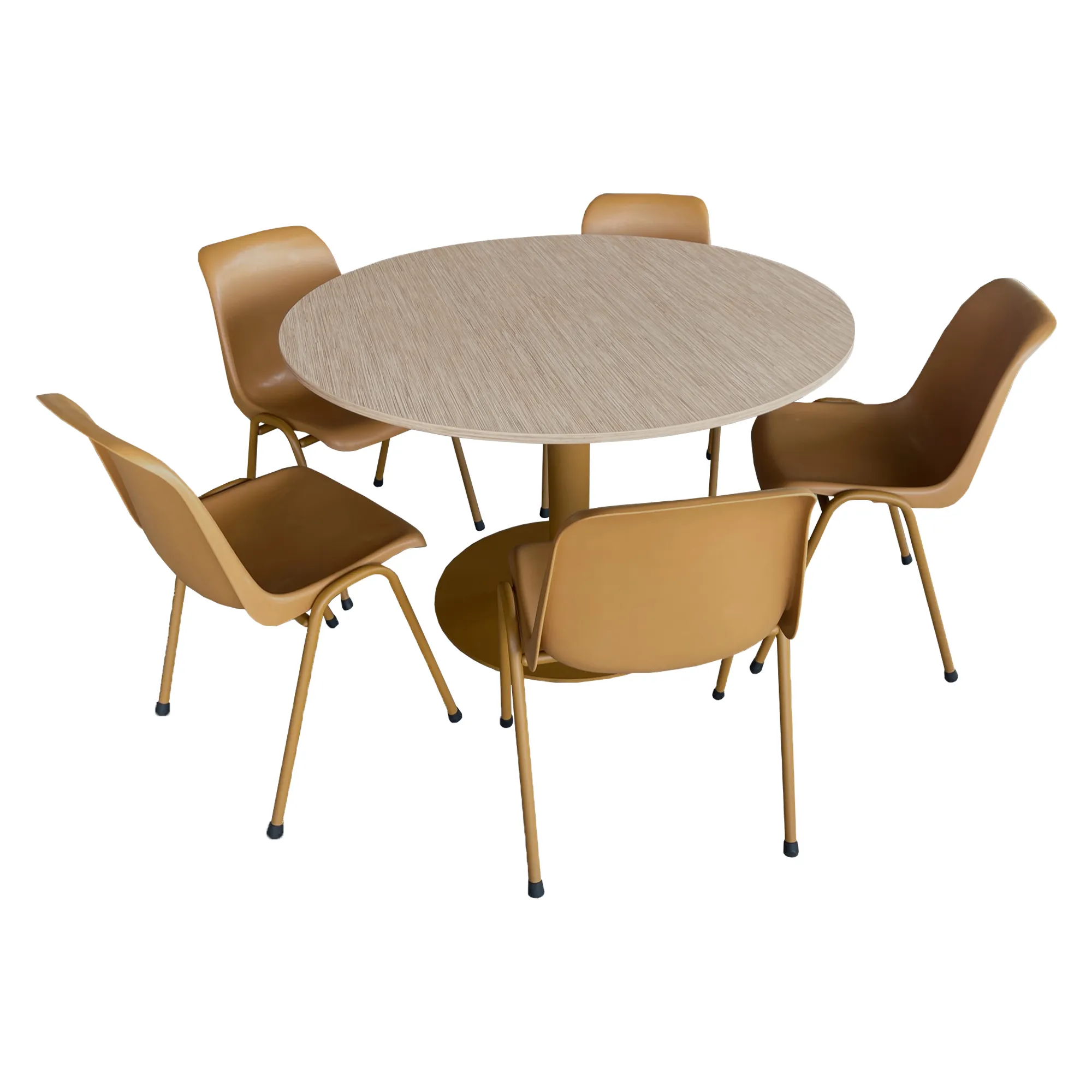 Dinertafelset Ton sur Ton okerbruin Dinertafel Ton sur Ton