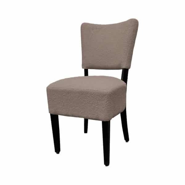 Stoel Lisa bouclé taupe