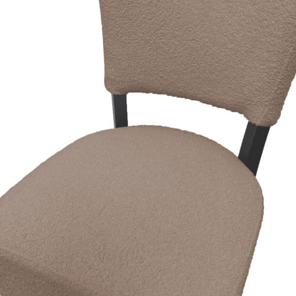 Stoel Lisa bouclé taupe