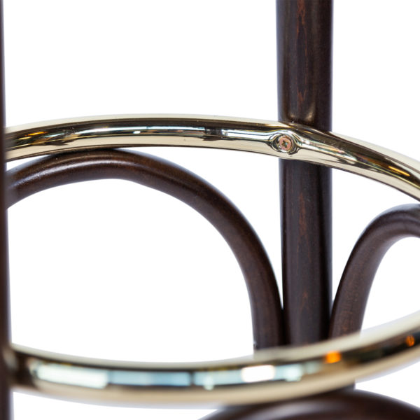 Barkruk Weener met messing ring