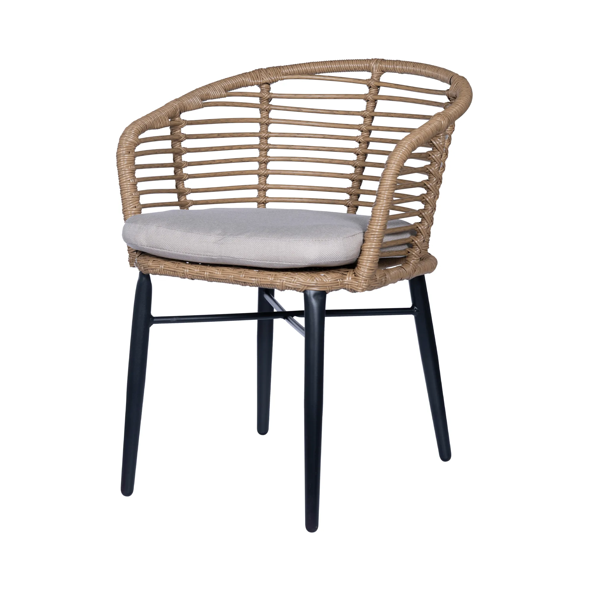 Terrasstoel Janey beige kussen Terrasstoel Janey honey