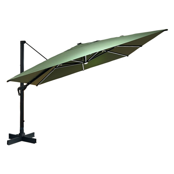 Zweefparasol Emma 400×400 groen