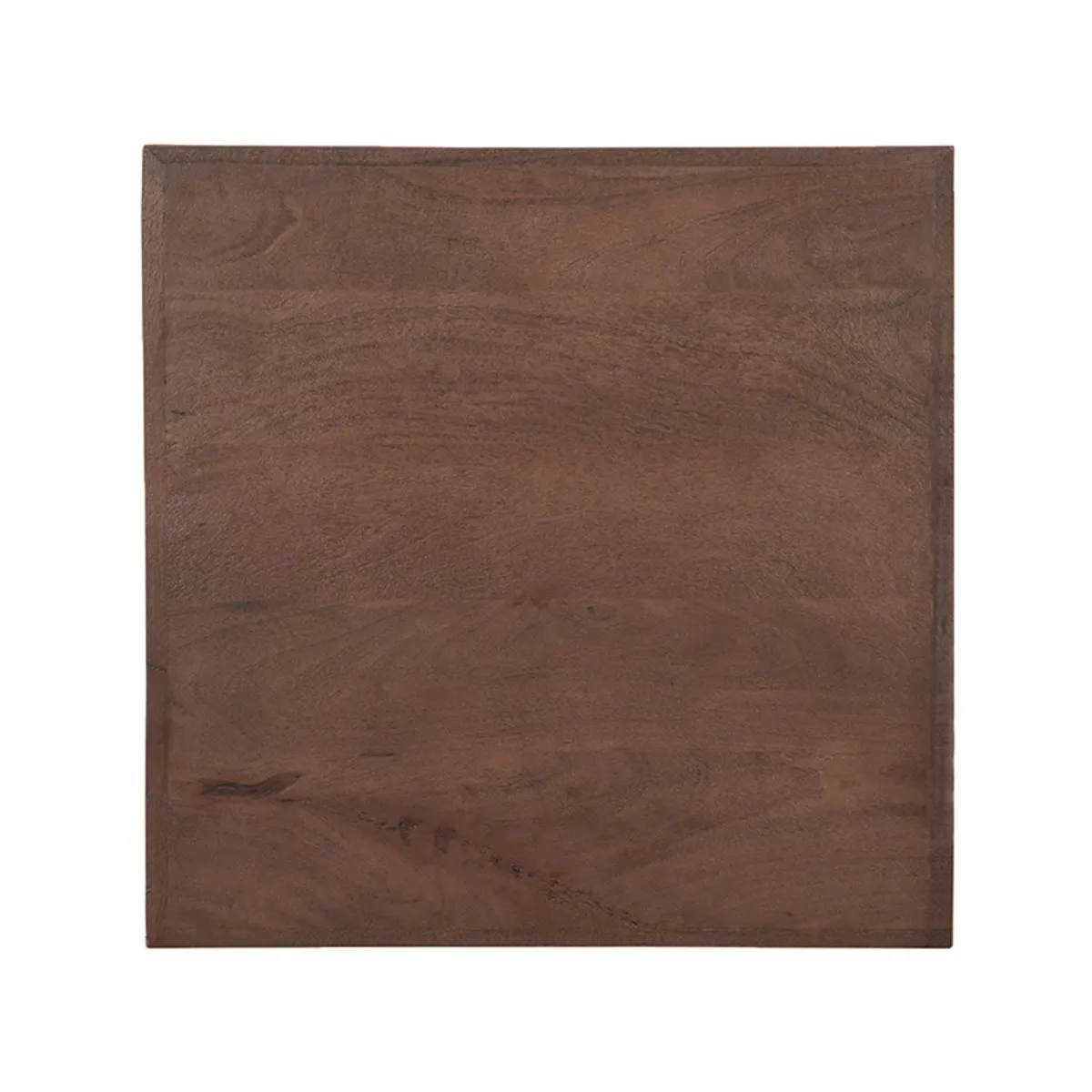 Tafelblad mangohout espresso 70x70 Tafelblad mangohout Espresso 70×70