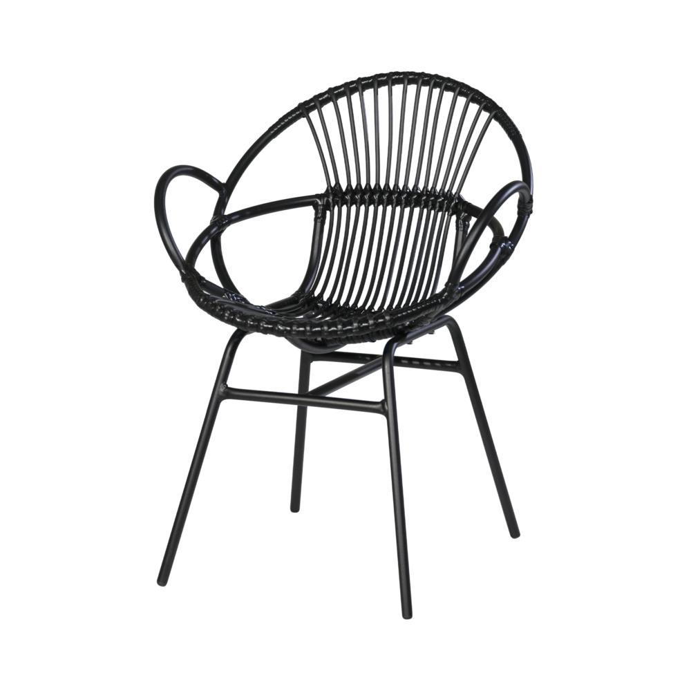 Terrasstoel Fay zwart 1000x1000 - Summer Sale