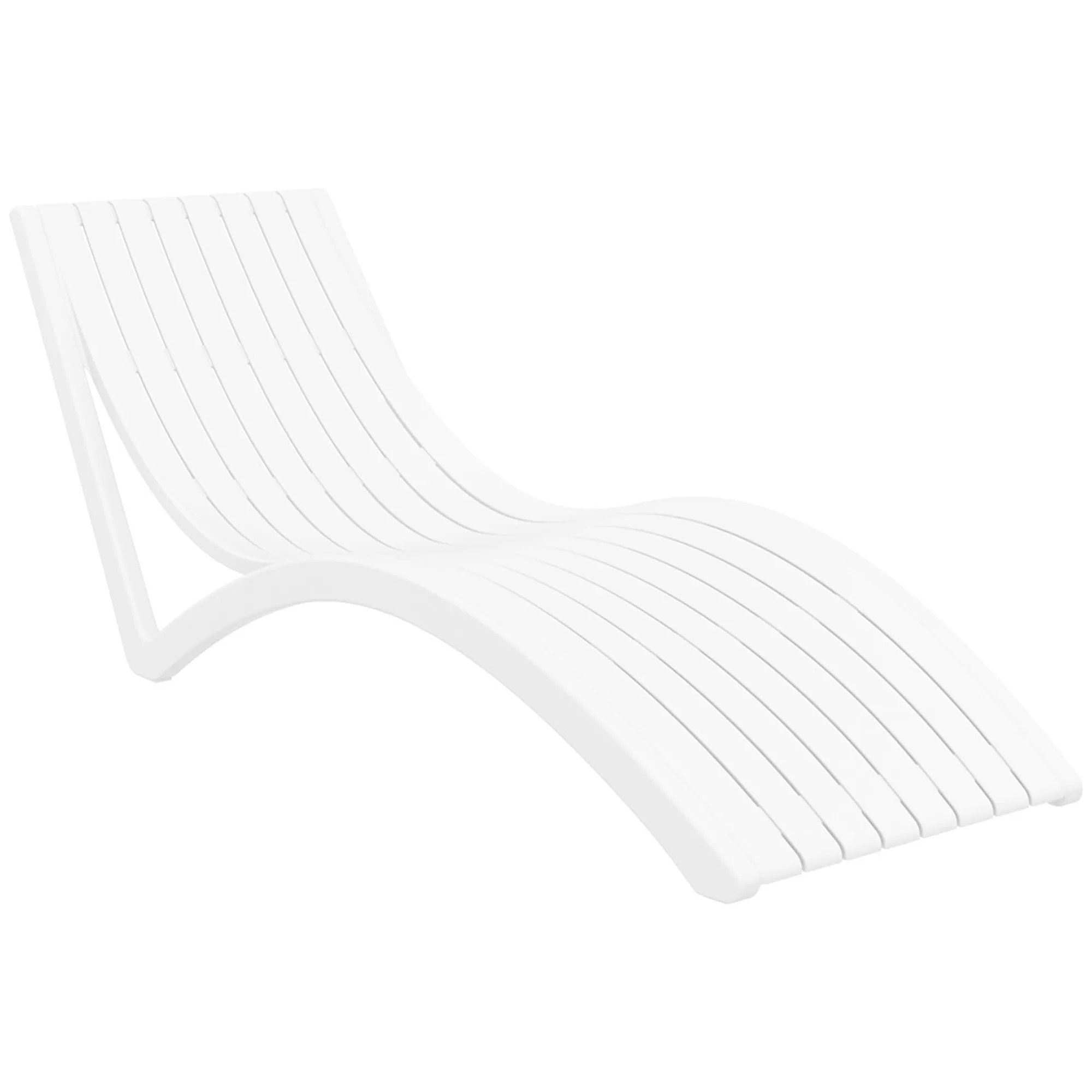 Sunlounger Slim wit Sunlounger Slim wit
