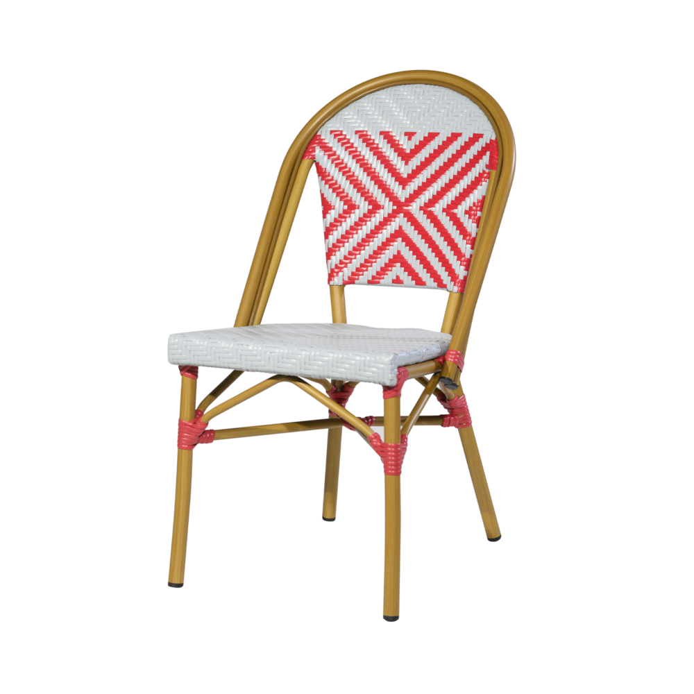 Terrasstoel Belle grijs rood 1000x1000 - Summer Sale