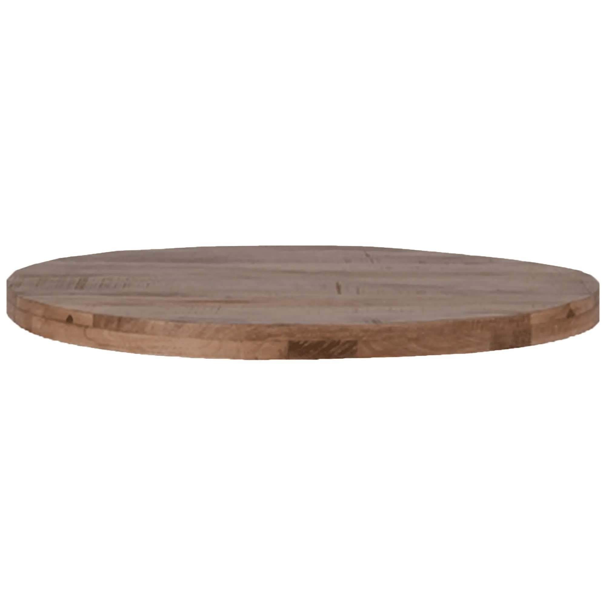 Tafelblad mangohout Espresso rond 120 cm