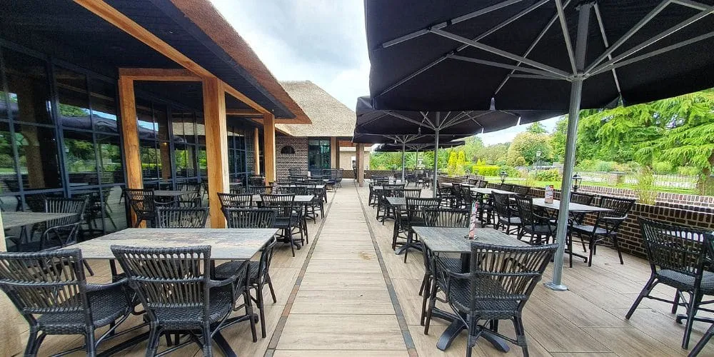 Grote parasol voor maximaal comfort op het terras grote parasol - Grote parasol voor maximaal comfort op het terras