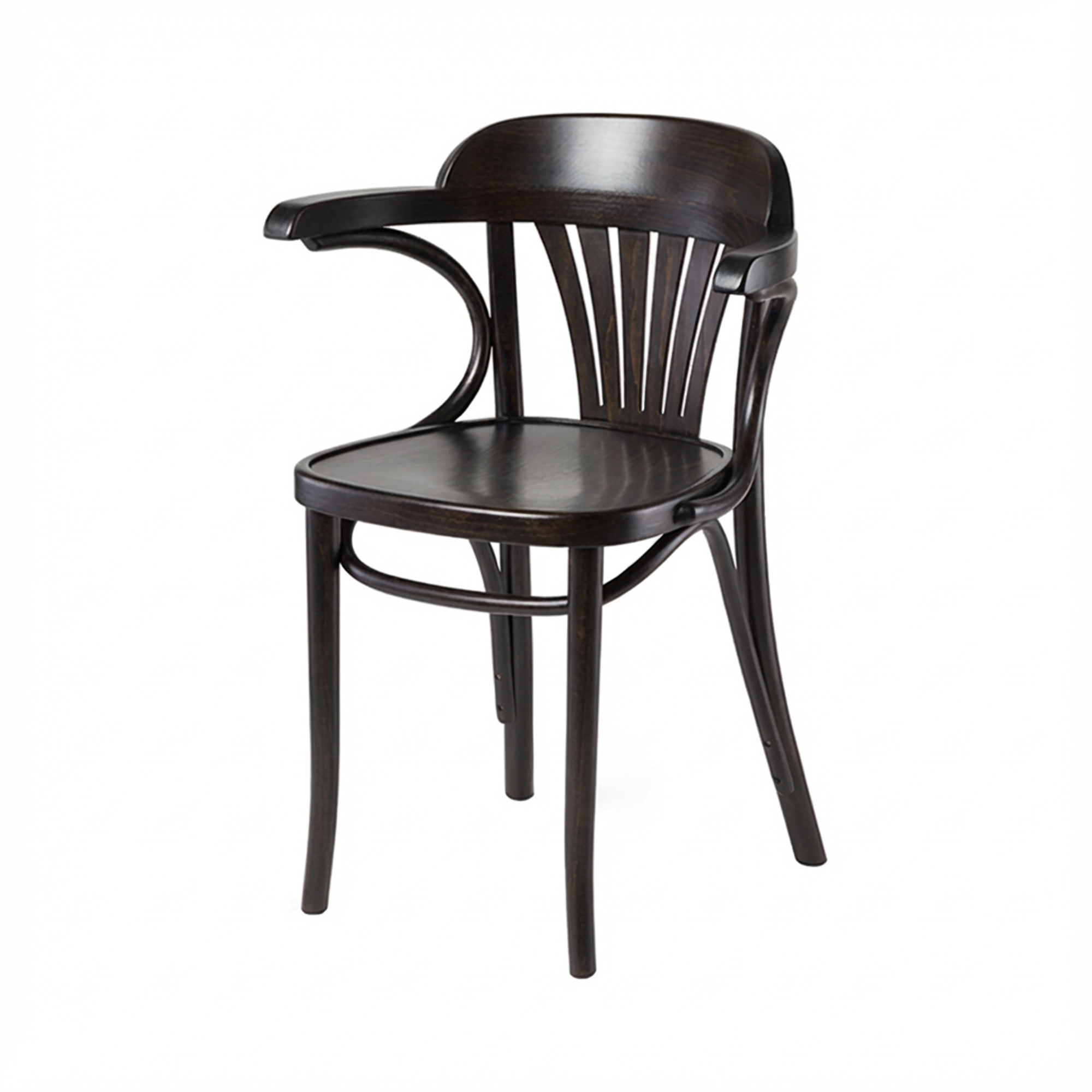 Armstoel A-165 dark walnut Armstoel A-165