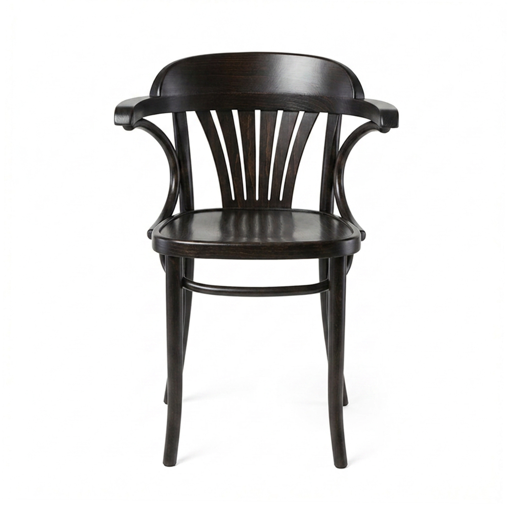 Armstoel A-165 dark walnut Armstoel A-165