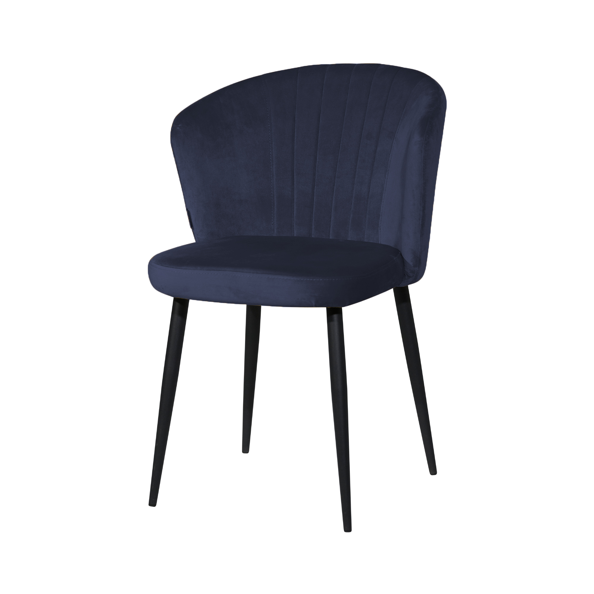 Stoel Richmond velvet donkerblauw