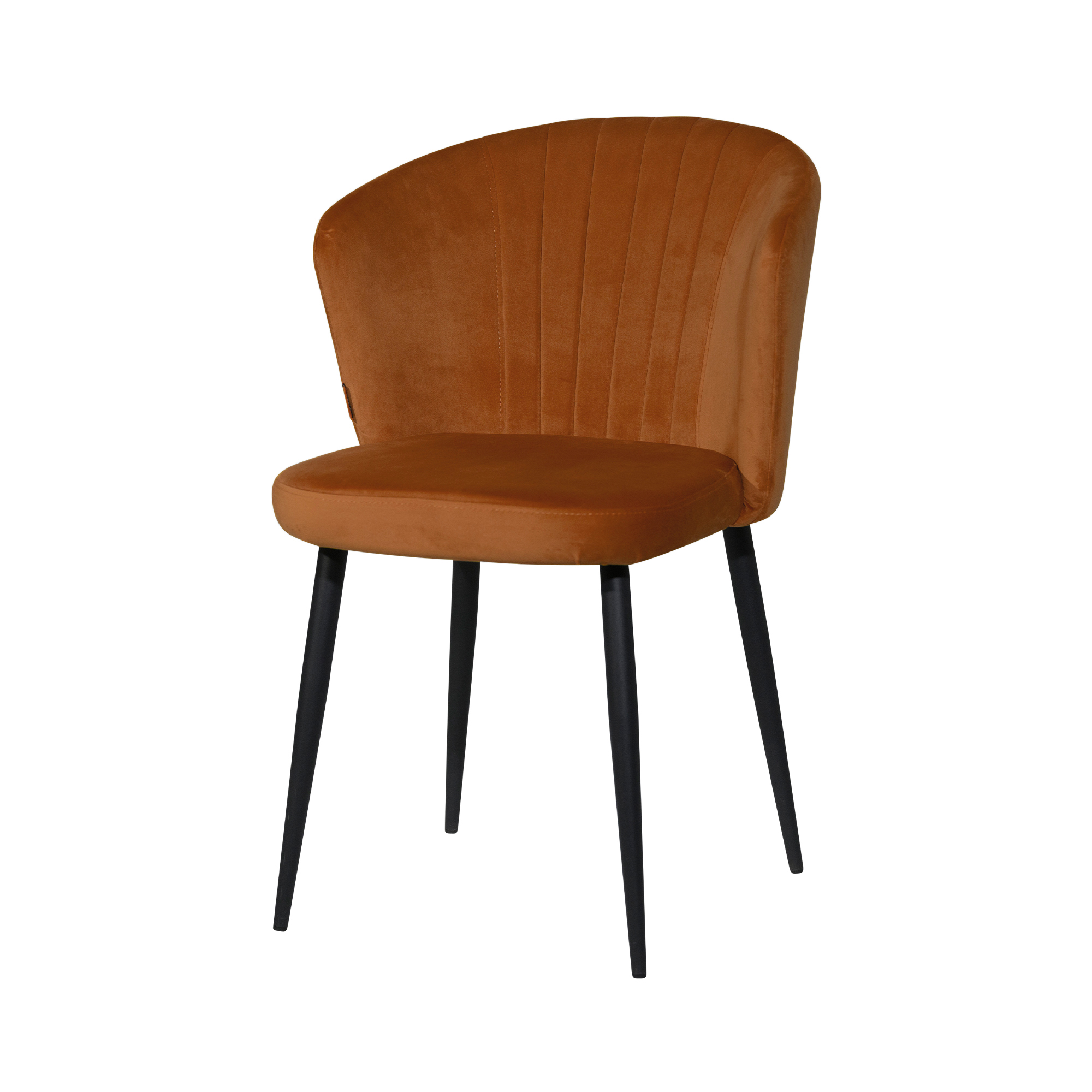 Stoel Richmond velvet kameelbruin